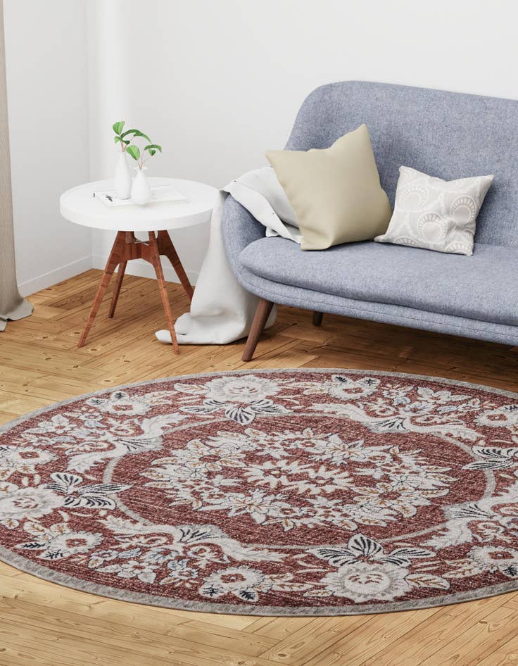 Detail image of  7' x 7' Eco Traditional Round Rug