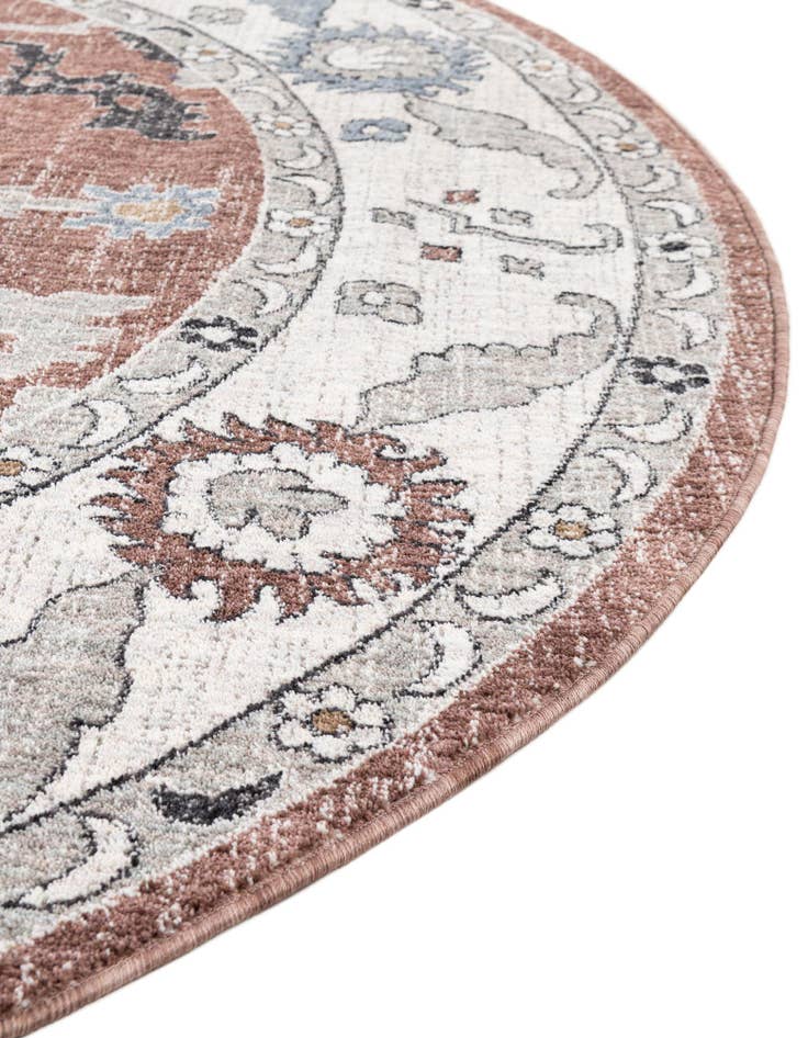 Detail image of  3' 3 x 3' 3 Eco Traditional Round Rug