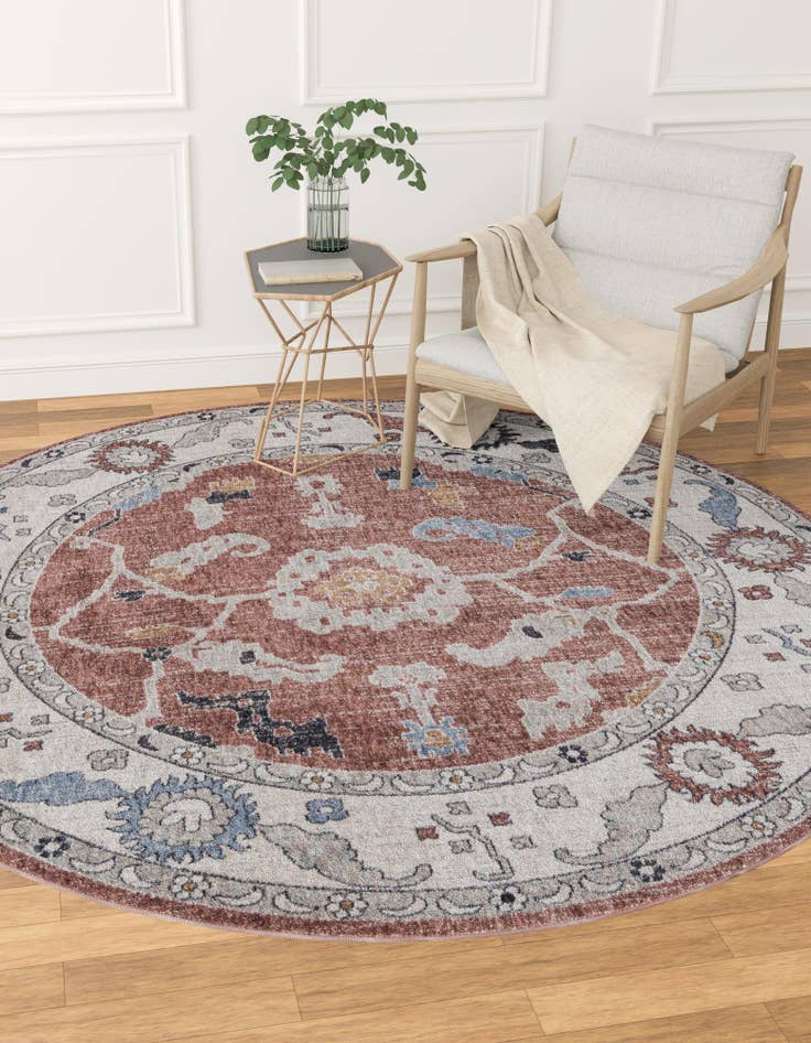 Detail image of  3' 3 x 3' 3 Eco Traditional Round Rug