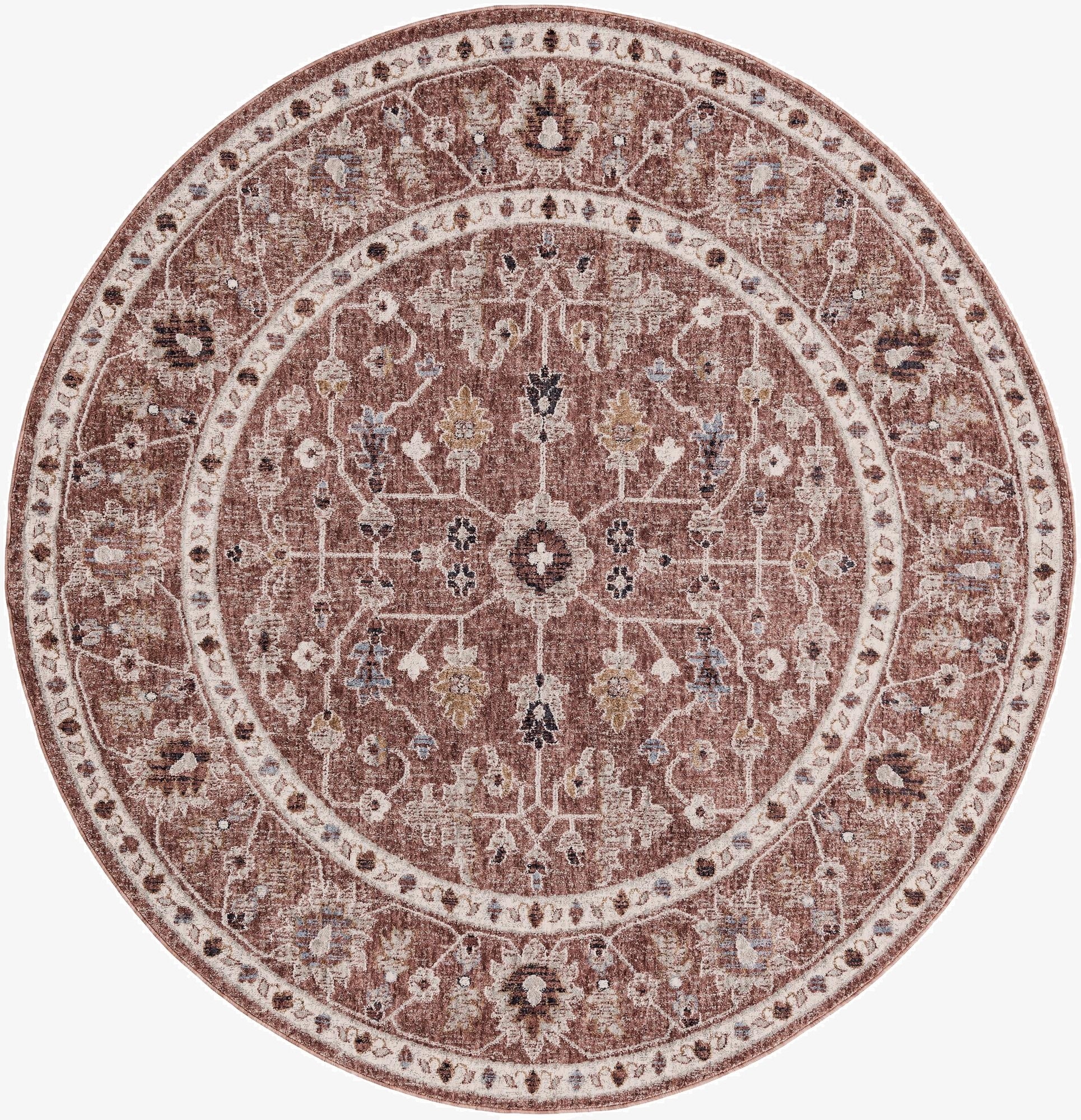  7' x 7' Eco Traditional Round Rug