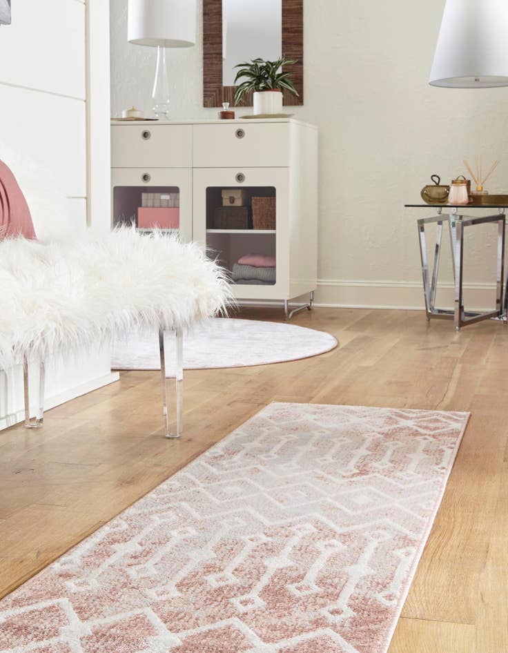 Detail image of  2' x 5' 3 Bohemian Trellis Runner Rug