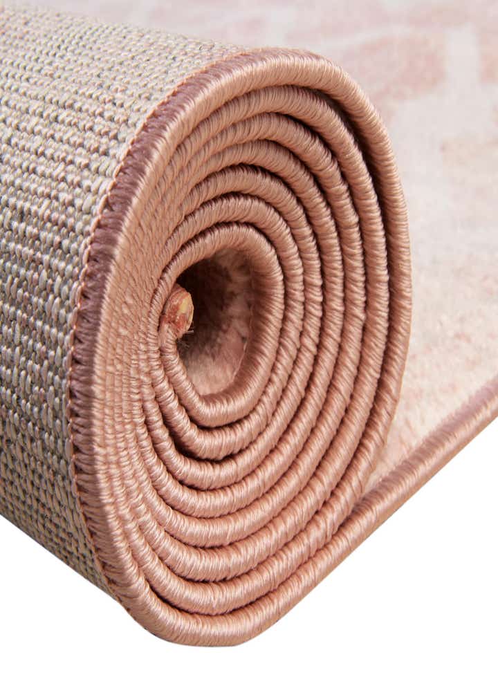 Dusty Rose 6' x 6' Bohemian Trellis Square Rug | Rugs.com