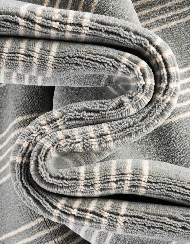 Detail image of  2' x 6' 1 Jill Zarin Striped Wool Runner Rug