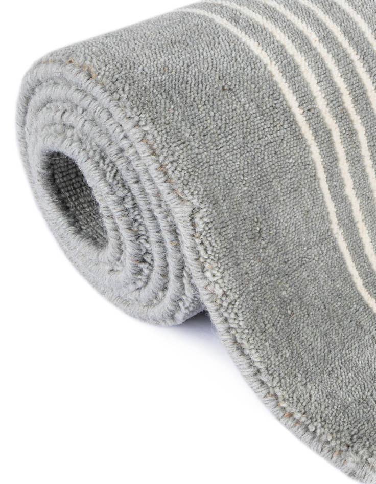 Detail image of  2' x 6' 1 Jill Zarin Striped Wool Runner Rug