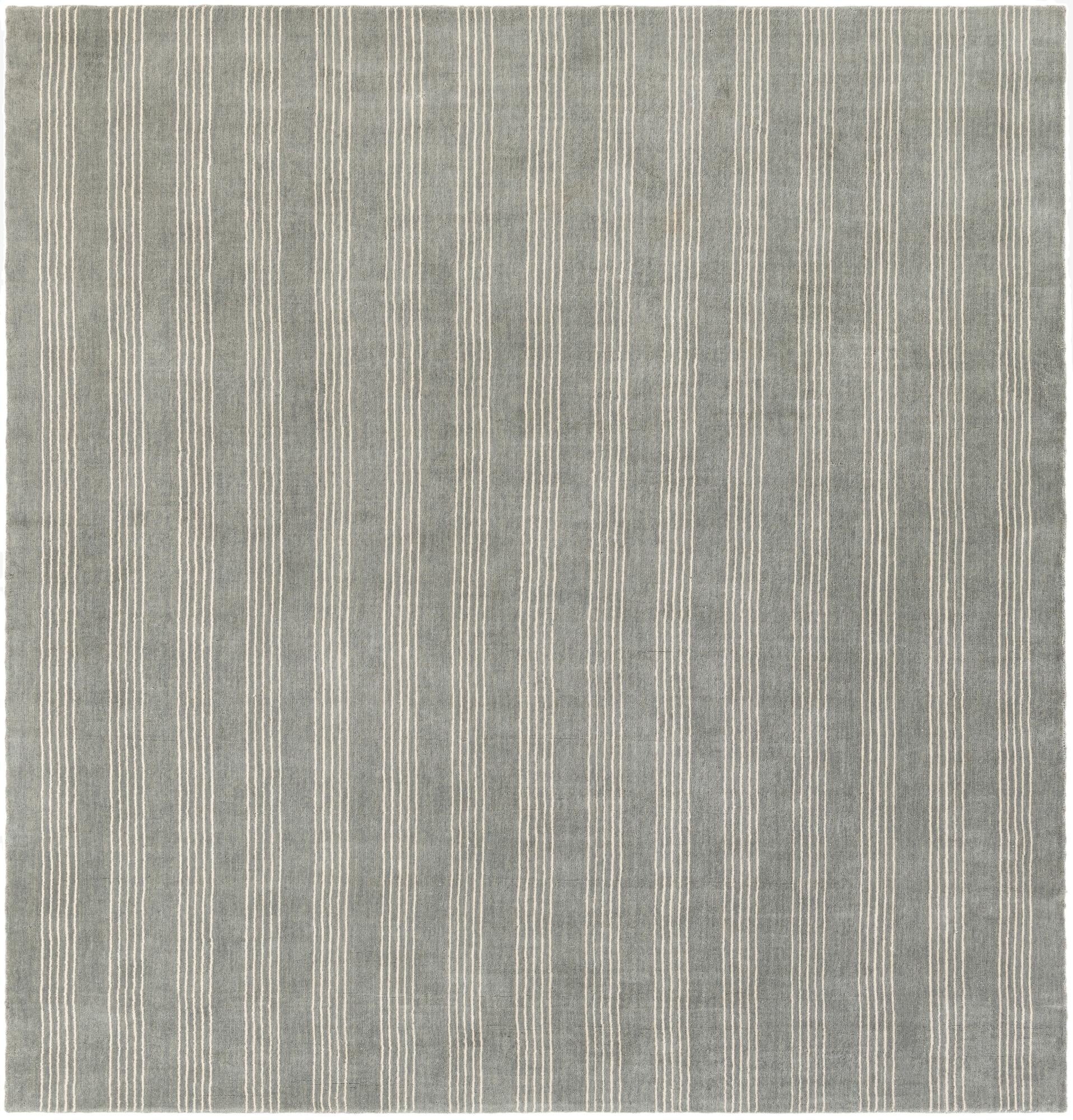  7' 10 x 7' 10 Jill Zarin Striped Wool Square Rug