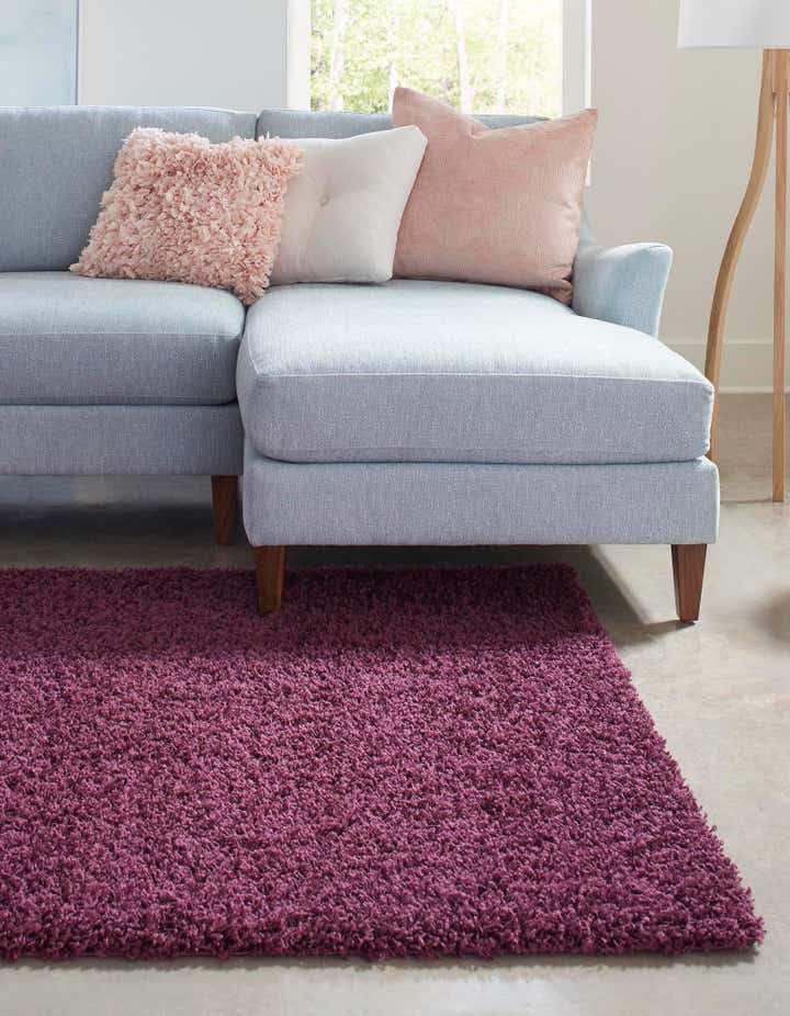 5' 3 x 8' Solid Shag Rug