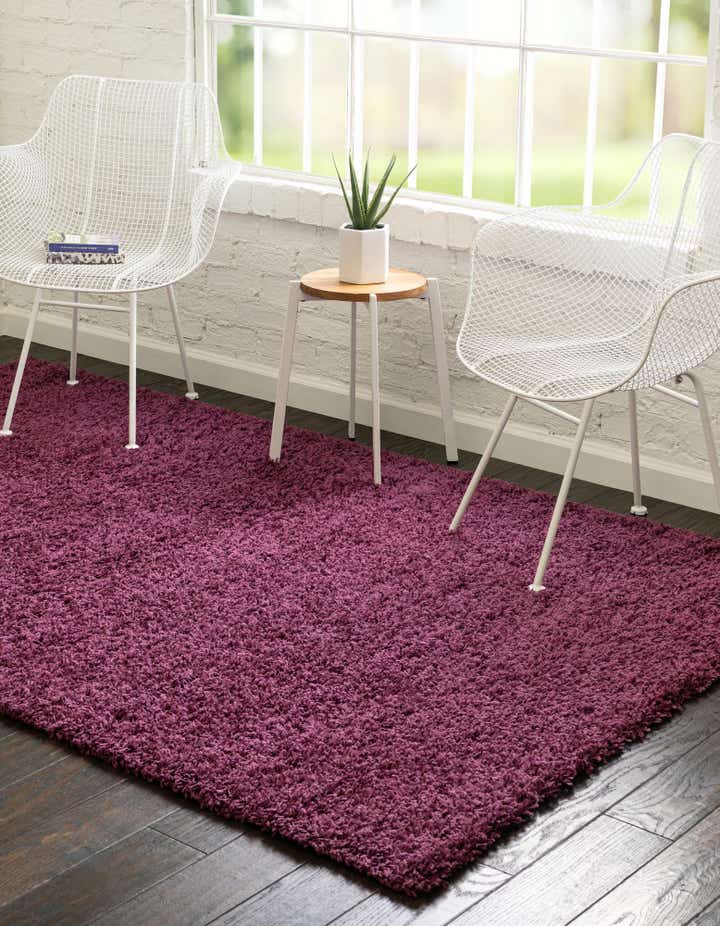 5' 3 x 8' Solid Shag Rug