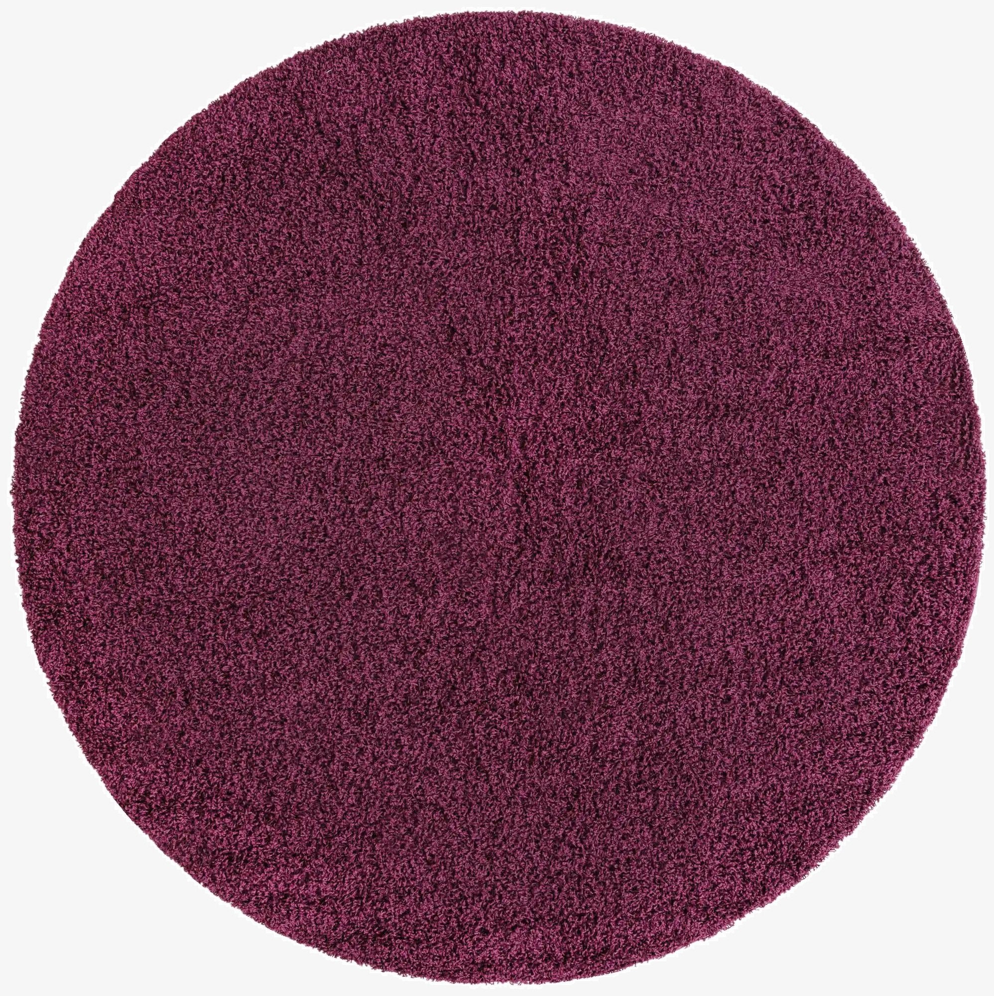  7' 10 x 7' 10 Solid Shag Round Rug
