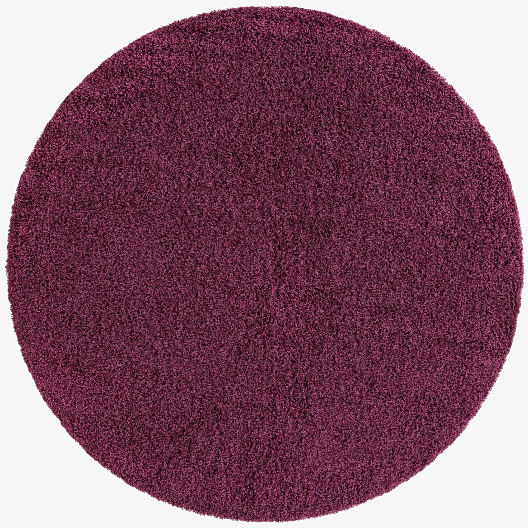 Primary image  7' x 7' Solid Shag Round Rug