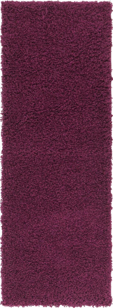  2' x 6' Solid Shag Runner Rug