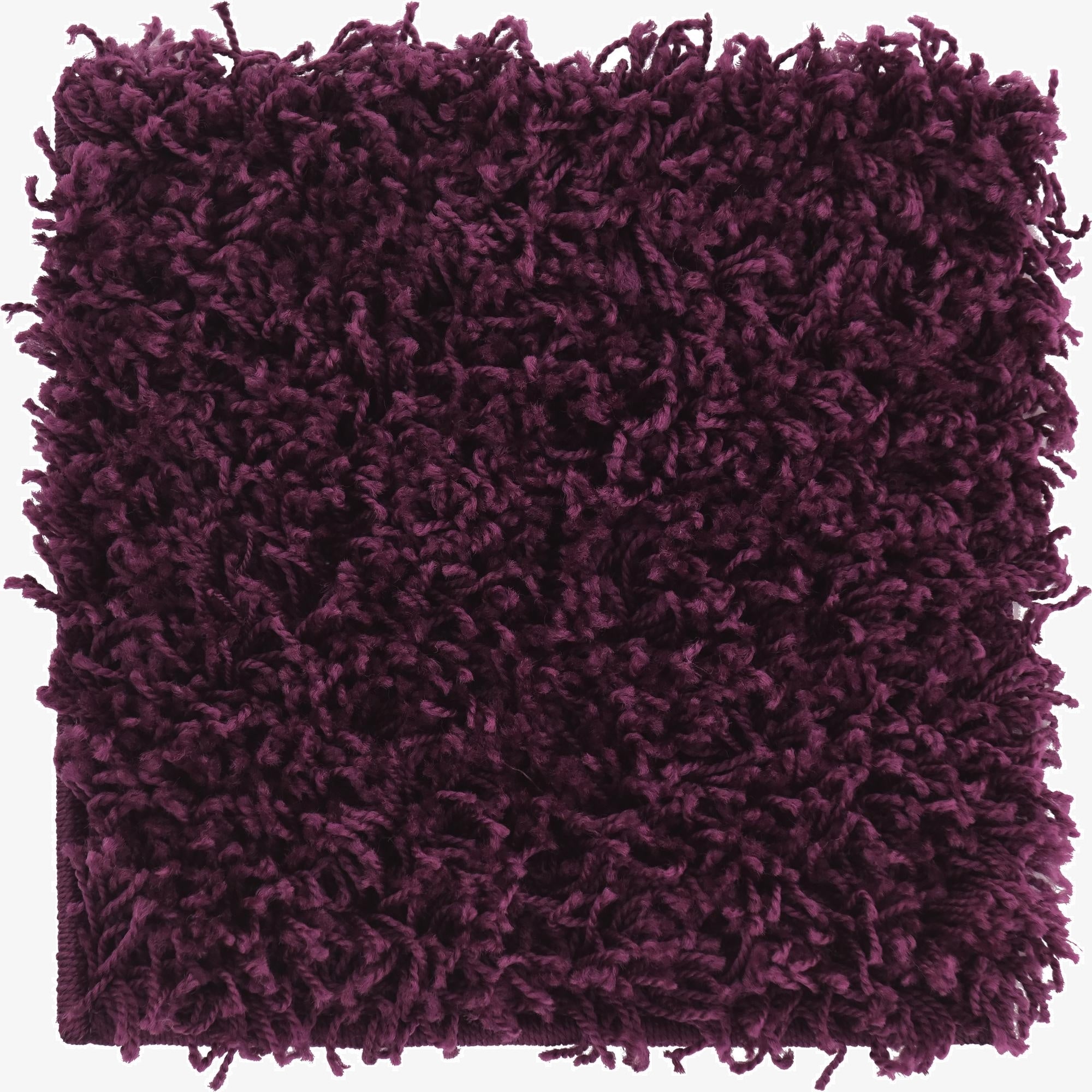  1' x 1' Solid Shag Sample Rug
