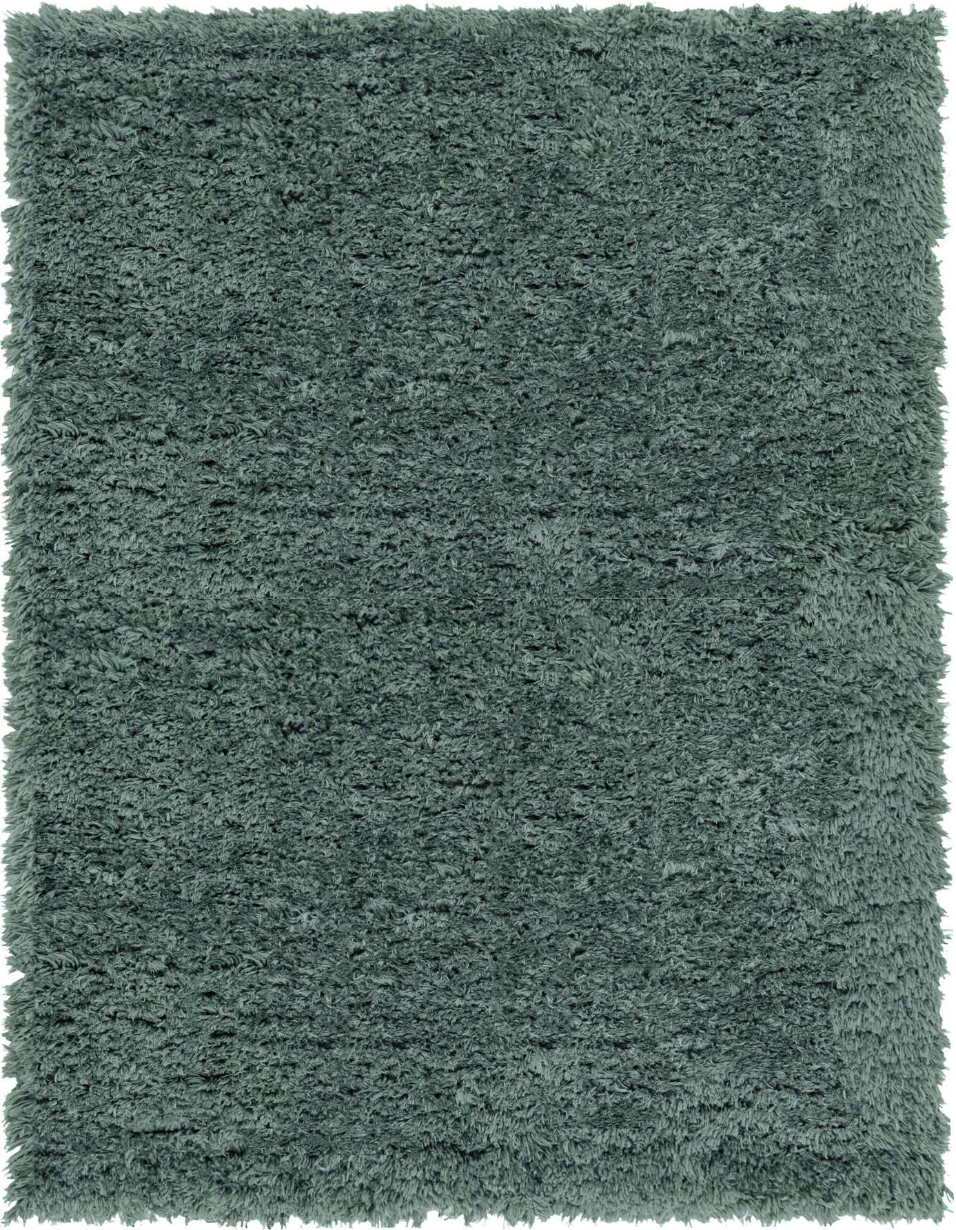 A rectangular 4x6 green shag rug with a textured pile, perfect for a modern living room or bedroom.