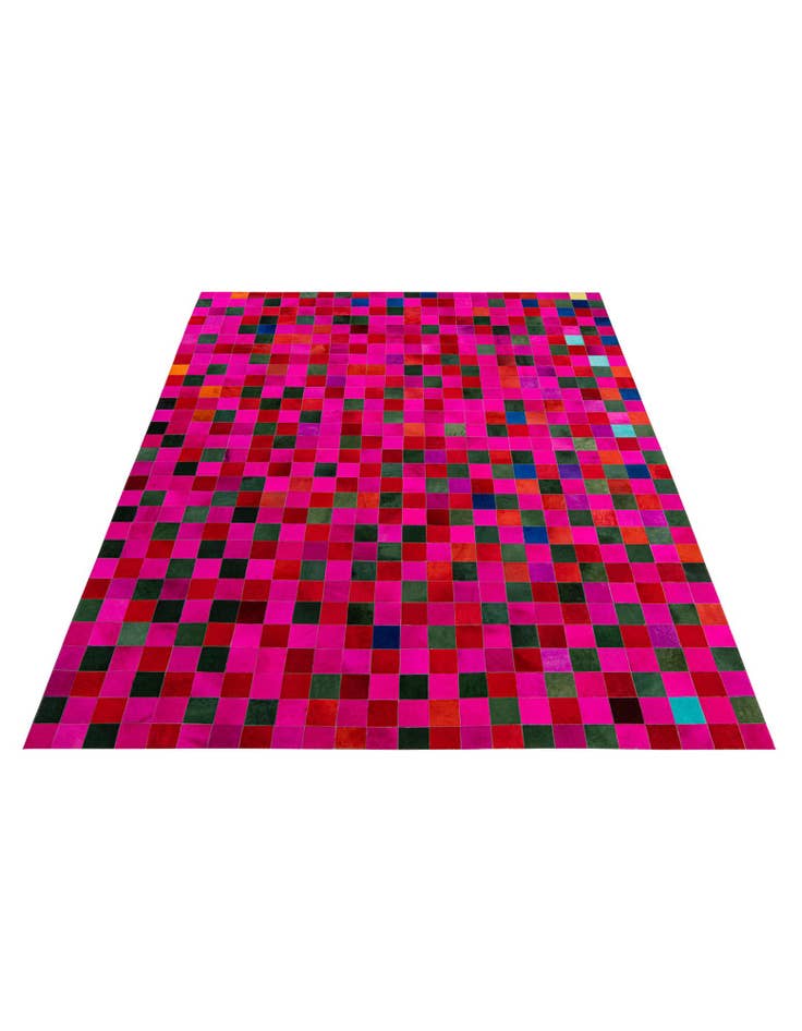 Detail image of  7' 11 x 9' 9 Cowhide - Patchwork Rug