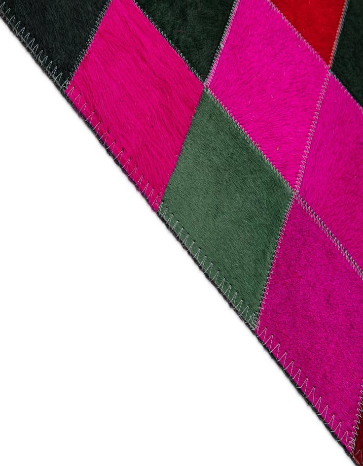 Detail image of  7' 11 x 9' 9 Cowhide - Patchwork Rug