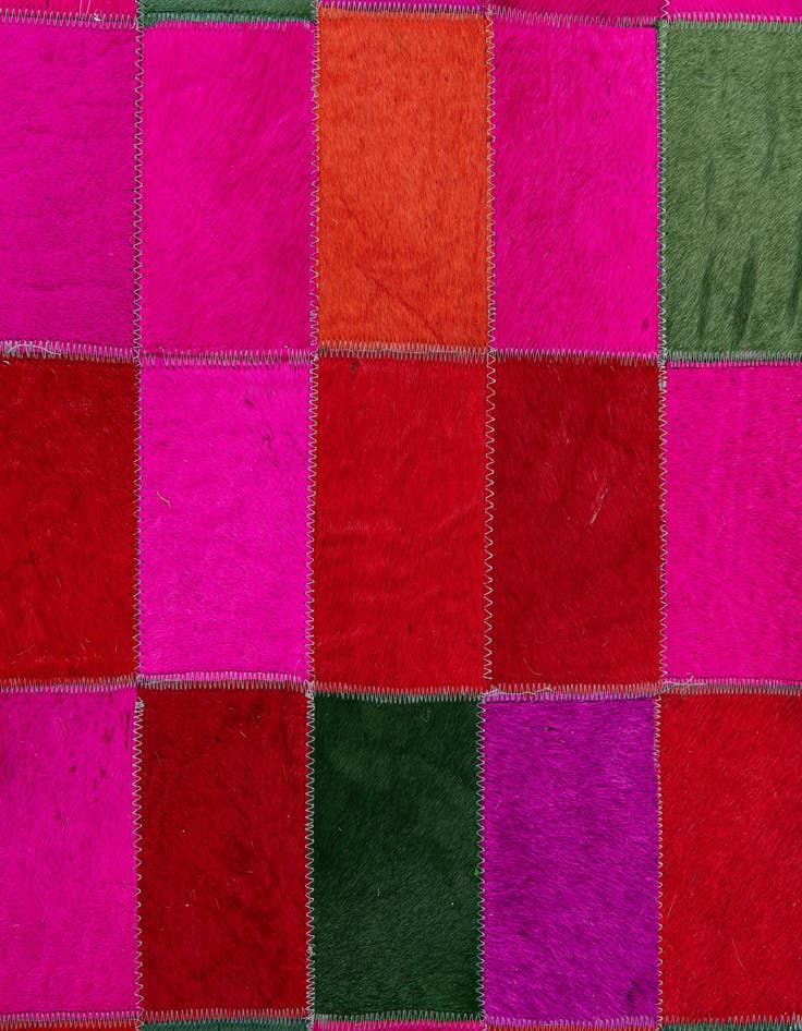 Detail image of  7' 11 x 9' 9 Cowhide - Patchwork Rug