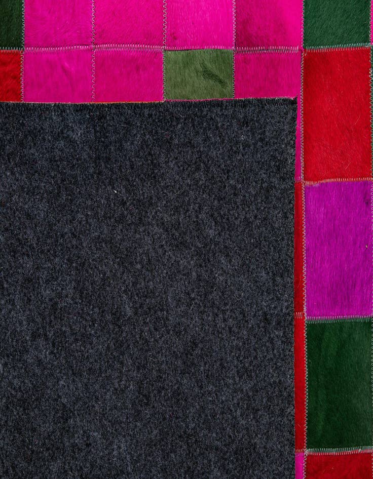 Detail image of  7' 11 x 9' 9 Cowhide - Patchwork Rug