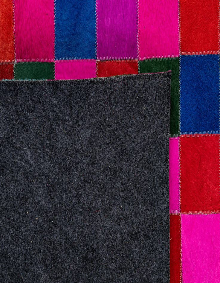 Detail image of  7' 10 x 9' 9 Cowhide - Patchwork Rug