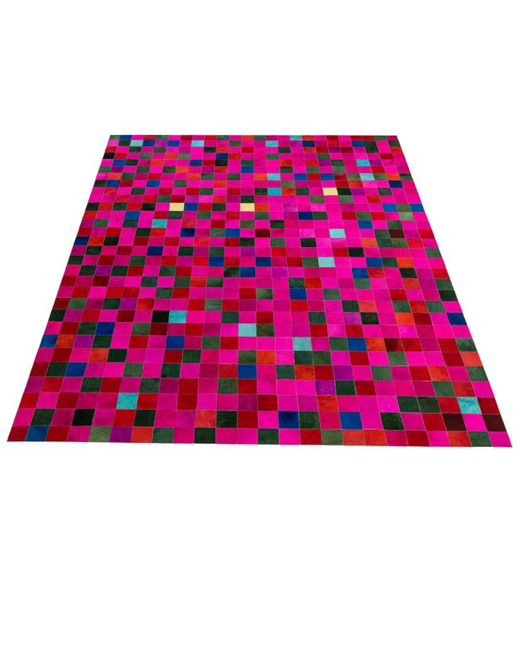 Detail image of  7' 11 x 9' 9 Cowhide - Patchwork Rug