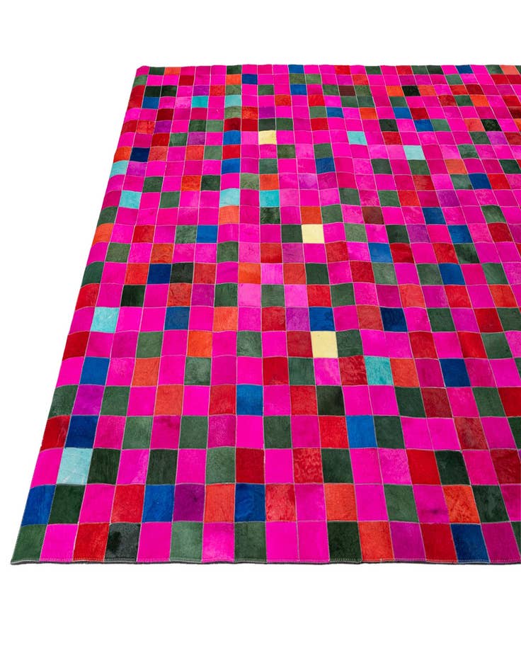 Detail image of  7' 11 x 9' 9 Cowhide - Patchwork Rug