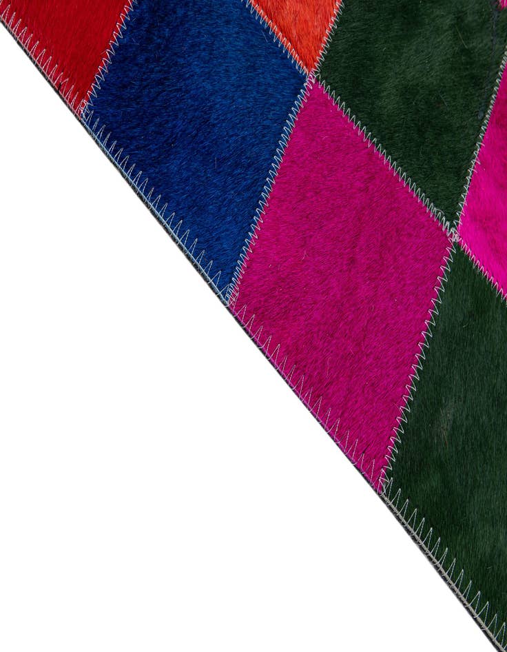 Detail image of  7' 11 x 9' 9 Cowhide - Patchwork Rug
