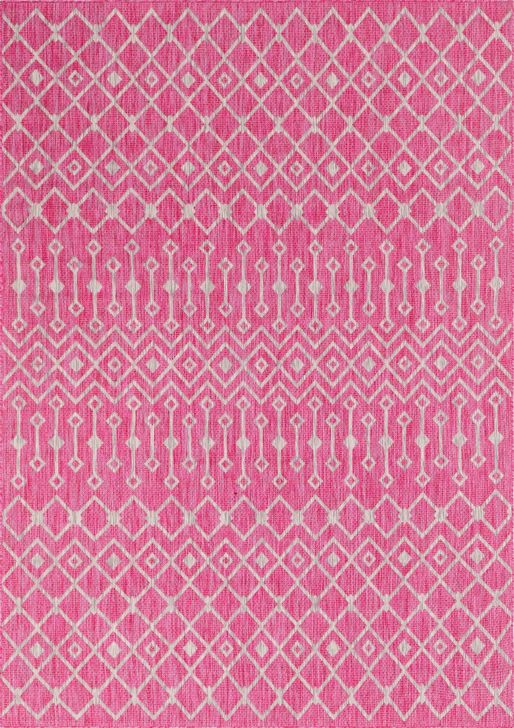  7' 10 x 11'  Washable Lattice Indoor / Outdoor Rug