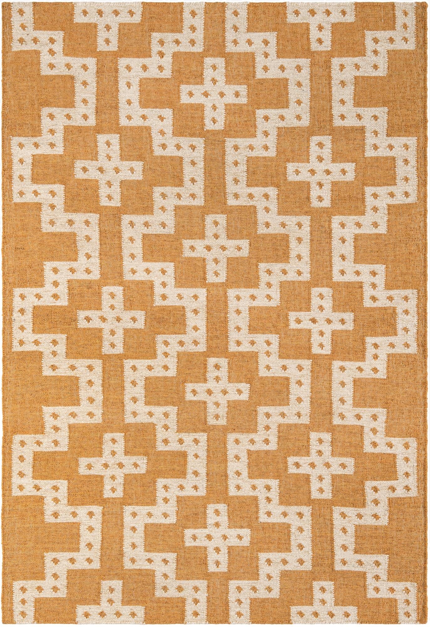  5' 1 x 8'  Hand Woven Kilim Wool Rug