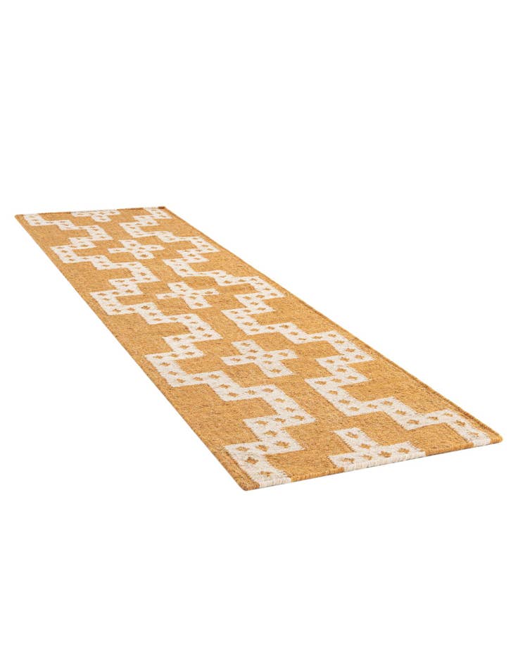 Detail image of  2' x 8'  Hand Woven Kilim Wool Runner Rug