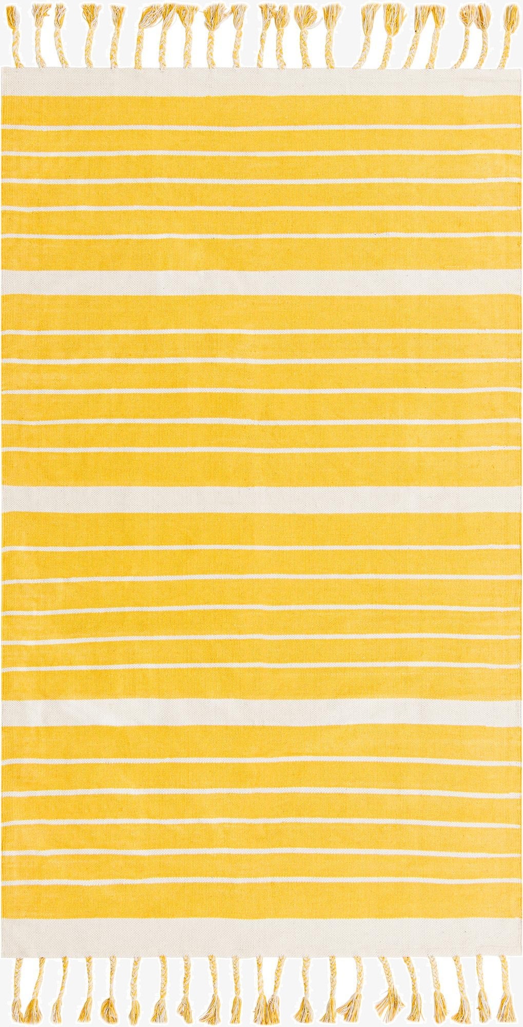  5' 1 x 8'  Hand Woven Chindi Cotton Rug