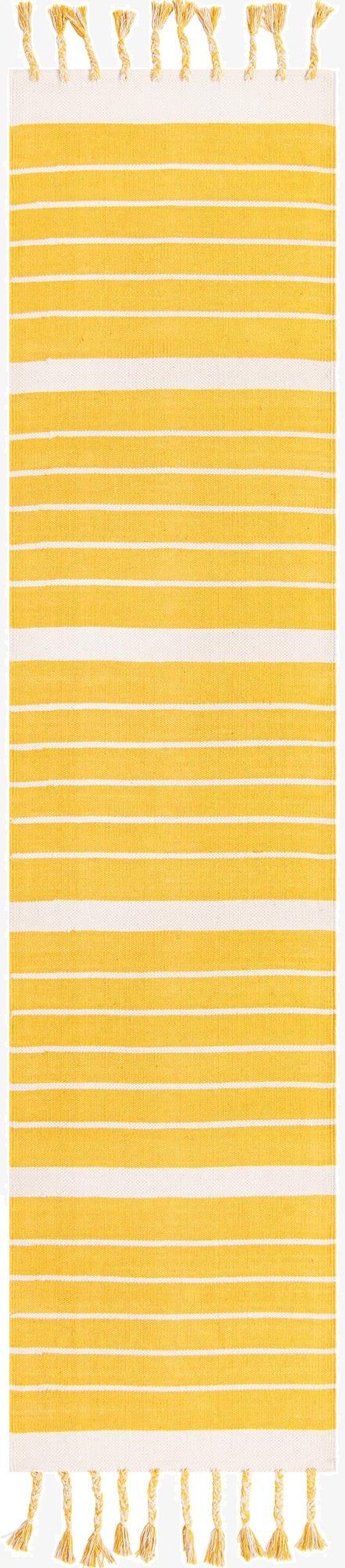  2' 7 x 10'  Hand Woven Chindi Cotton Runner Rug