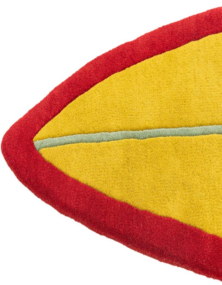 Detail image of  2' x 8' 10 SurfBoard Wool Freeform Rug