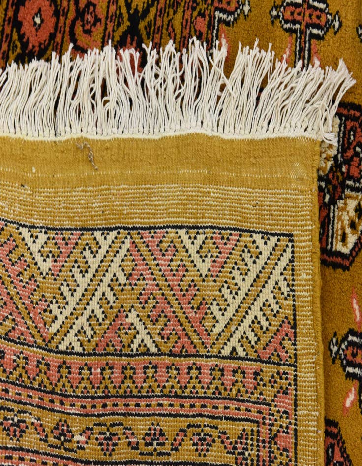 Detail image of  5' 8 x 7' 10  Hand Knotted Afghan Akhche Wool Rug