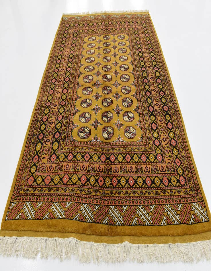 Detail image of  5' 8 x 7' 10  Hand Knotted Afghan Akhche Wool Rug