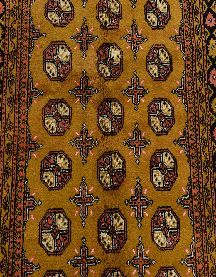 Detail image of  5' 8 x 7' 10  Hand Knotted Afghan Akhche Wool Rug