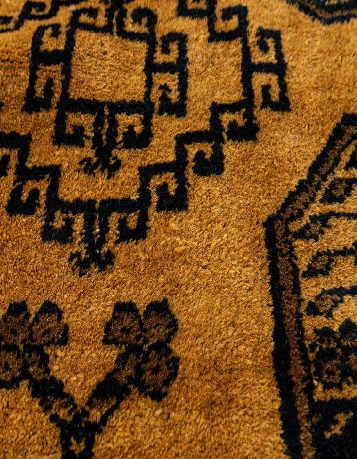 Detail image of  8' 7 x 11' 4  Hand Knotted Afghan Akhche Wool Rug