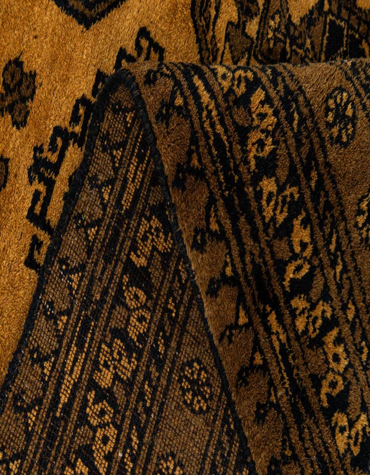 Detail image of  8' 7 x 11' 4  Hand Knotted Afghan Akhche Wool Rug