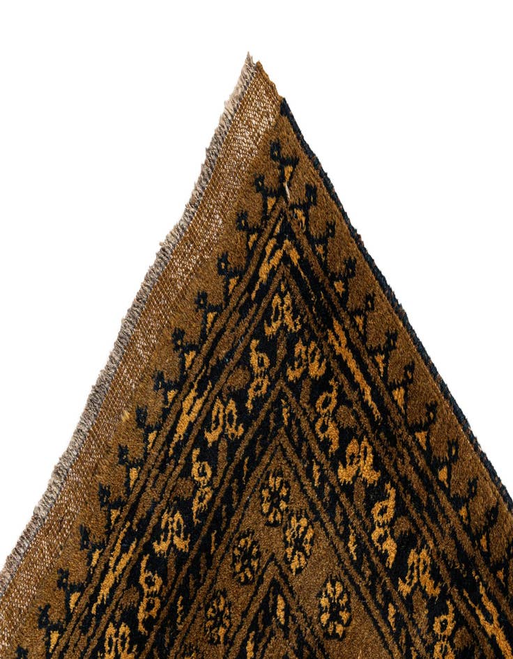 Detail image of  8' 7 x 11' 4  Hand Knotted Afghan Akhche Wool Rug