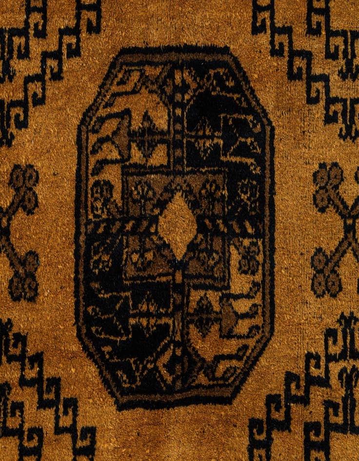 Detail image of  8' 7 x 11' 4  Hand Knotted Afghan Akhche Wool Rug