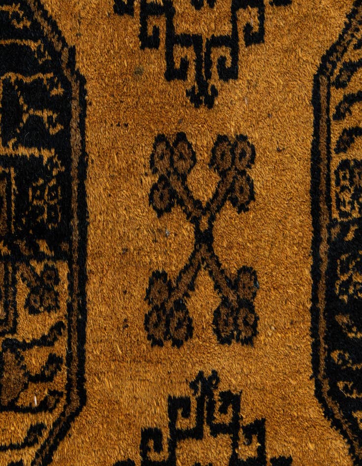 Detail image of  8' 7 x 11' 4  Hand Knotted Afghan Akhche Wool Rug