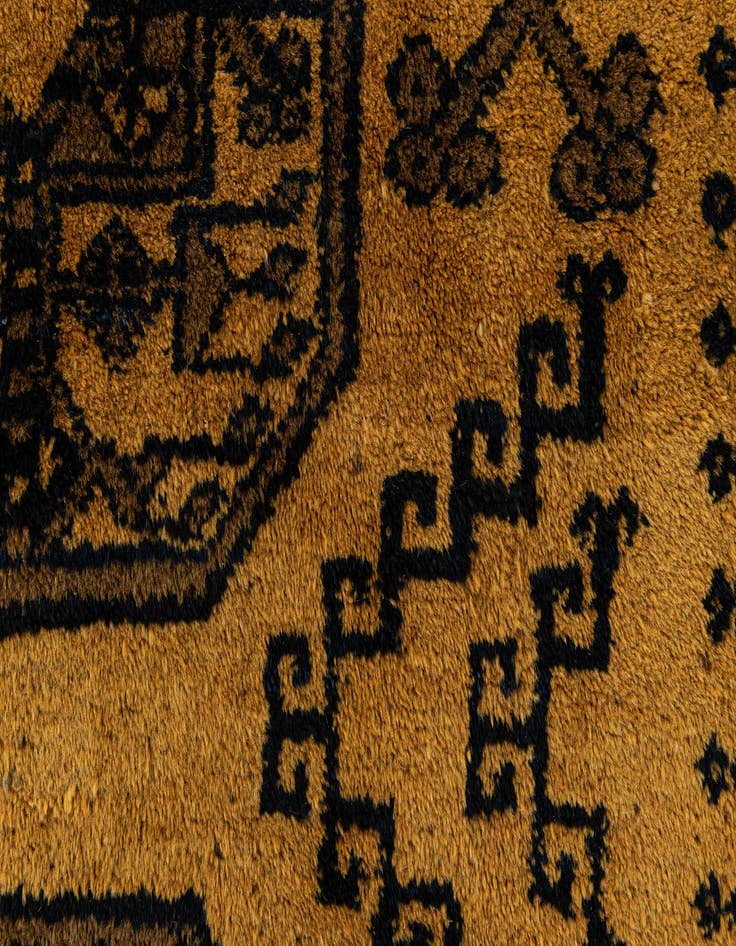Detail image of  8' 7 x 11' 4  Hand Knotted Afghan Akhche Wool Rug
