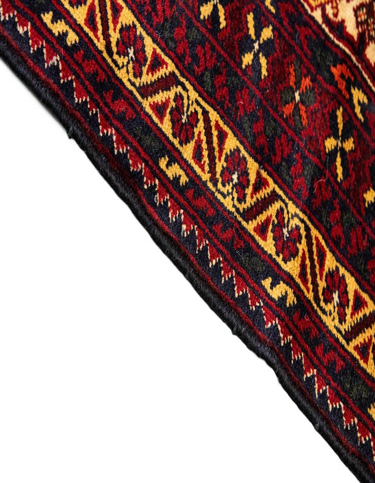 Detail image of  15' 8 x 19' 6  Hand Knotted Afghan Ersari Wool Rug