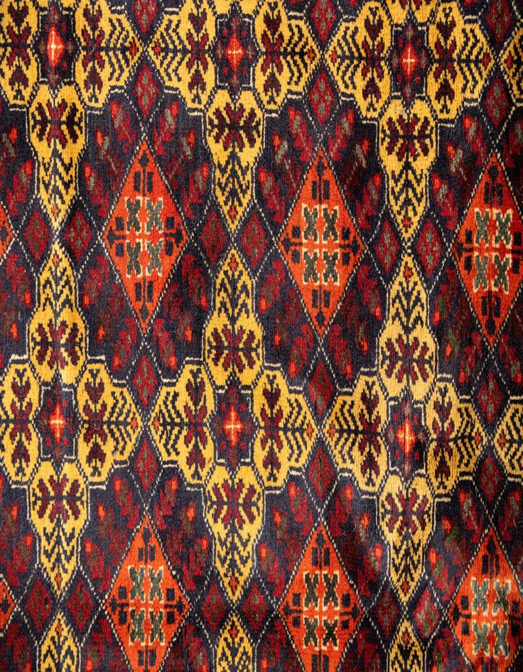 Detail image of  15' 8 x 19' 6  Hand Knotted Afghan Ersari Wool Rug