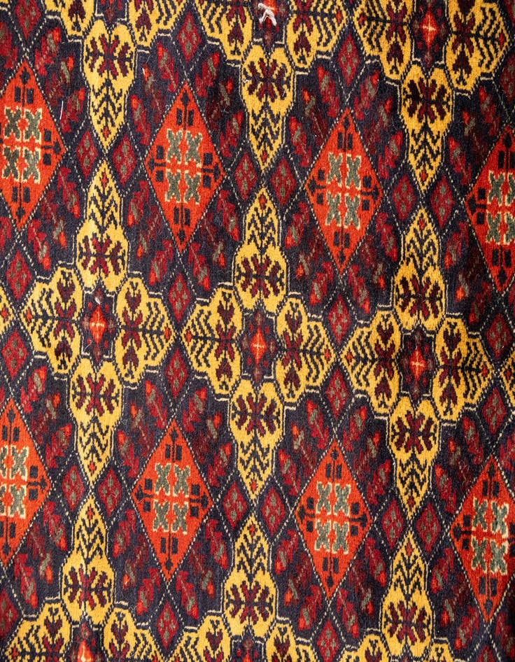 Detail image of  15' 8 x 19' 6  Hand Knotted Afghan Ersari Wool Rug