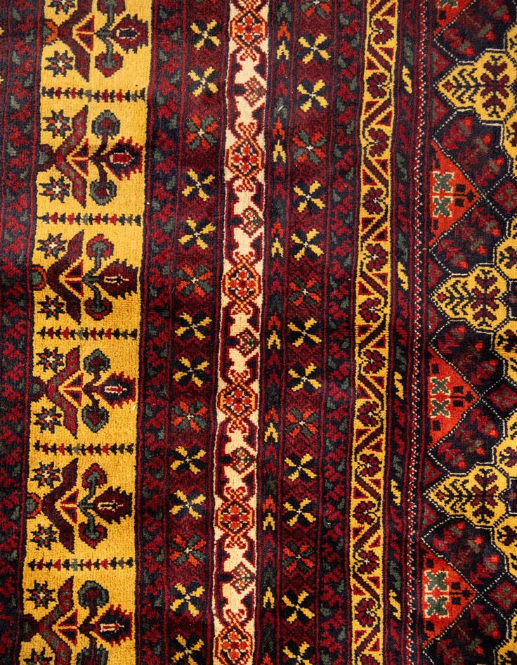 Detail image of  15' 8 x 19' 6  Hand Knotted Afghan Ersari Wool Rug