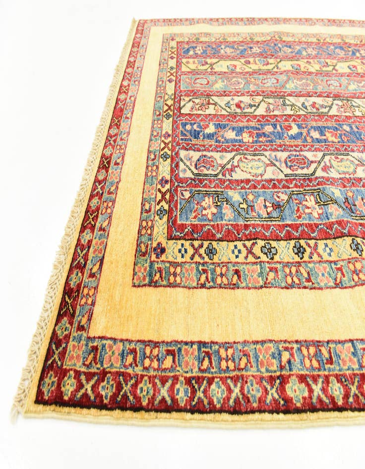 Detail image of  5' x 6' 9  Hand Knotted Ariana Ziegler Rug