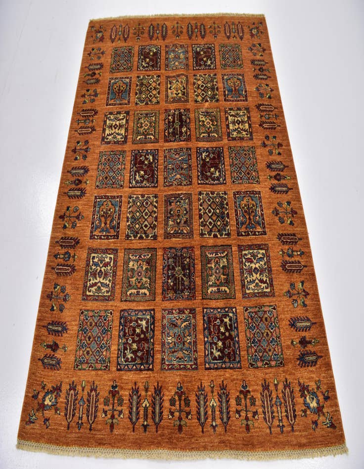 Detail image of  5' x 6'  Hand Knotted Ariana Ziegler Rug