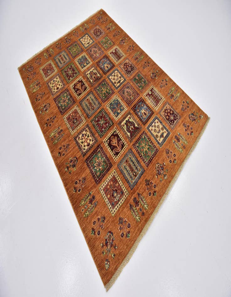 Detail image of  5' x 6' 10  Hand Knotted Ariana Ziegler Rug