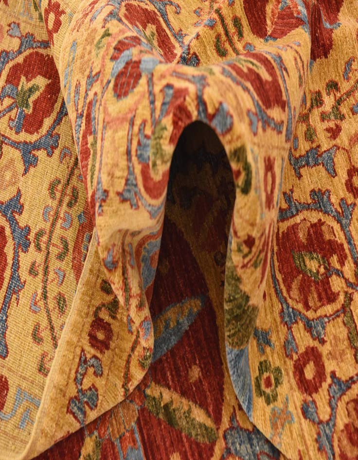 Detail image of  6' 7 x 8' 7  Hand Knotted Ariana Ziegler Oriental Rug