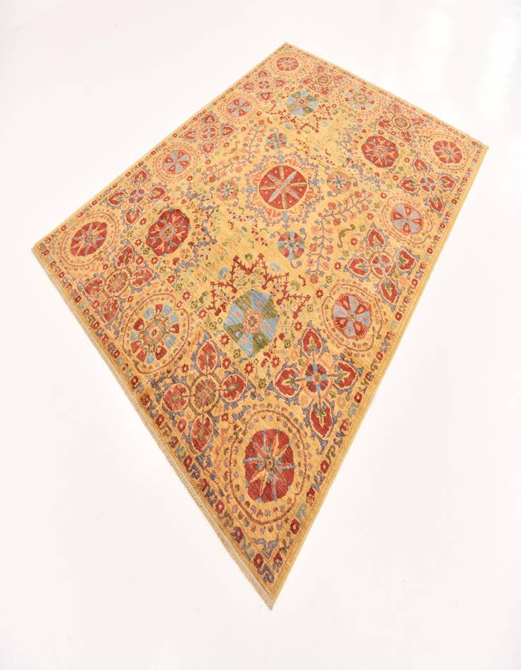 Detail image of  6' 7 x 8' 7  Hand Knotted Ariana Ziegler Oriental Rug