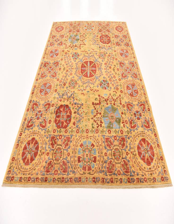 Detail image of  6' 7 x 8' 7  Hand Knotted Ariana Ziegler Oriental Rug