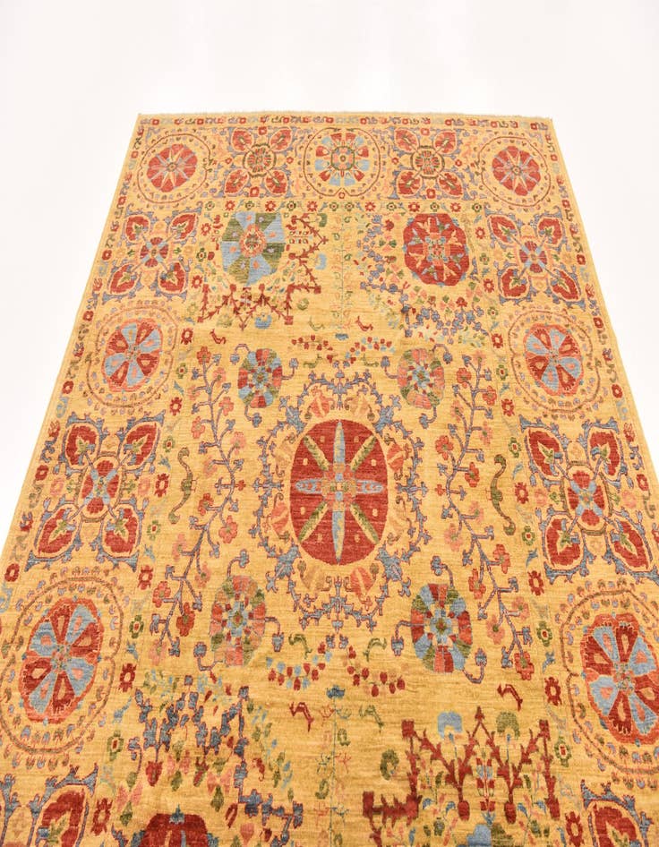 Detail image of  6' 7 x 8' 7  Hand Knotted Ariana Ziegler Oriental Rug